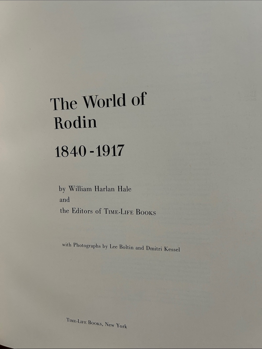 Time Life The World of Rodin 1840-1917 Vintage 1969 CoffeeTable Book-Collectible - Picture 3 of 7